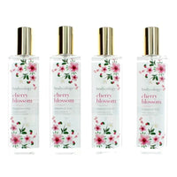 Cherry Blossom for Women by Bodycology Fragrance Body Mist Spray 8.0 oz (PACK of 4)