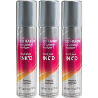 Ink'd for Women by Parfums De Coeur Fragrance Body Spray 2.5 oz (Pack of 3)