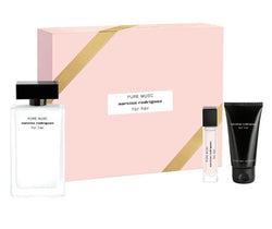 Narciso Rodriguez Pure Musc for Women EDP Spray 3.3 oz + 0.33 Pen Spray + Lotion - Gift Set