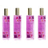 Truly Yours for Women by Bodycology Fragrance Body Mist Spray 8.0 oz (Pack of 4)