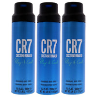 CR7 Play it Cool for Men Cristiano Ronaldo Fragrance Body Spray 6.8 oz (Pack of 3)