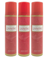 L'Aimant for Women by Coty Deodorant Body Spray 2.25 oz (Pack of 3)