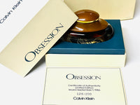 Obsession (Vintage) for Women Calvin Klein Pure Parfum Dab-On 1 oz - Certificate