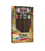 Cuba America Green/Black/Brown/Grey for Men by Parfums des Champs 4 pc Gift Set
