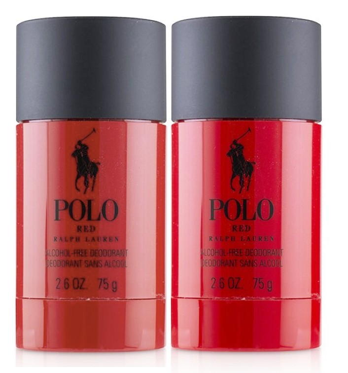 Polo RED for Men by Ralph Lauren Alcohol Free Deodorant Stick 2.6 oz ( –  Cosmic-Perfume