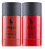 Polo RED for Men by Ralph Lauren Alcohol Free Deodorant Stick 2.6 oz (Pack of 2)