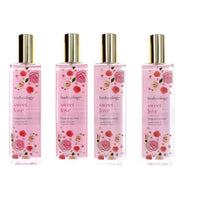 Sweet Love for Women by Bodycology Fragrance Body Mist Spray 8.0 oz (Pack of 4)