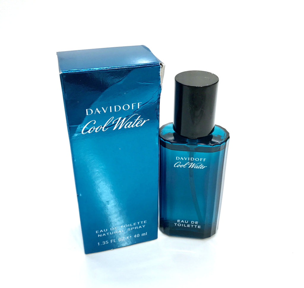 Cool Water for Men by Davidoff Eau de Toilette Spray 1.35 oz - *Dented Box - Cosmic-Perfume