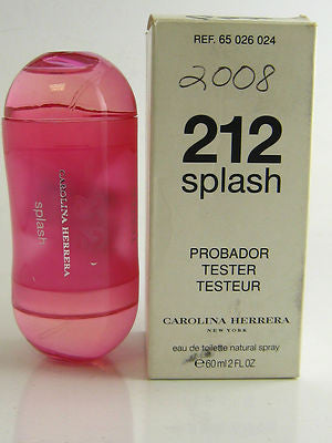 212 SPLASH Pink 2008 Edition for Women by Carolina Herrera EDT Spray 2.0 oz (Tester) - Cosmic-Perfume