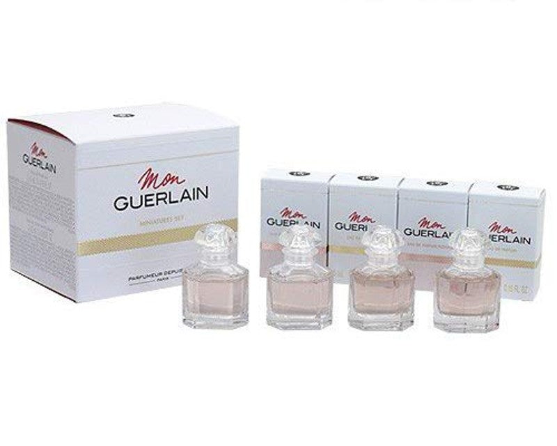 Mon Guerlain for Women Miniature Collection Eau de Parfum Splash 0.17 oz  4 pc Set