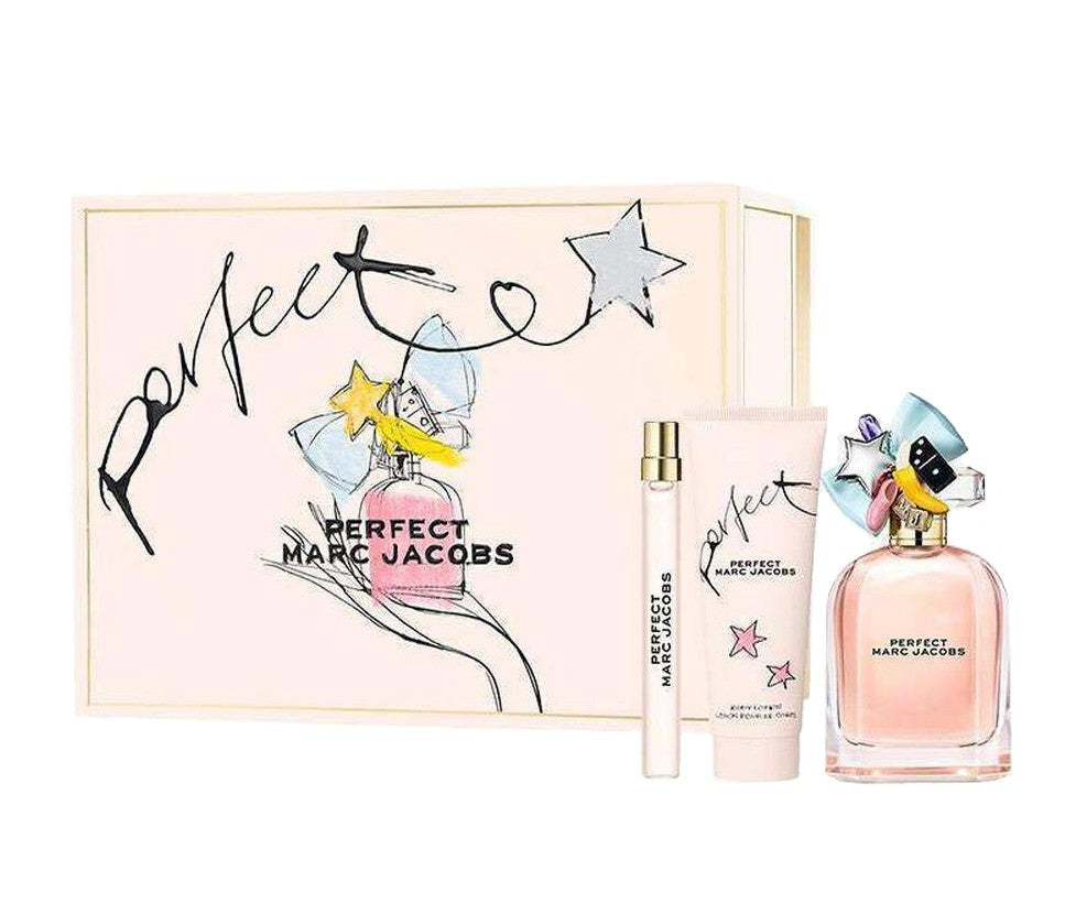Perfect for Women by Marc Jacobs EDP Spray 3.3 oz + Lotion + Mini - 3 pc Gift Set