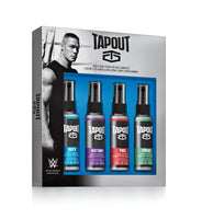 Tapout for Men (Defy Victory Fuel Focus) Collection Body Spray 1.5 oz - 4 pc Set