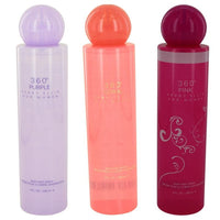 360 Coral/Pink/Purple for Women by Perry Ellis Body Mist 3 pc Bundle