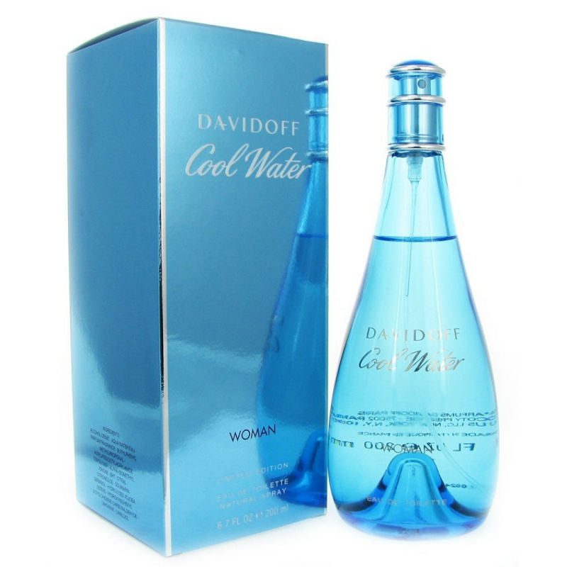 Cool Water for Women by Davidoff EDT Spray 6.7 oz (New in Box)