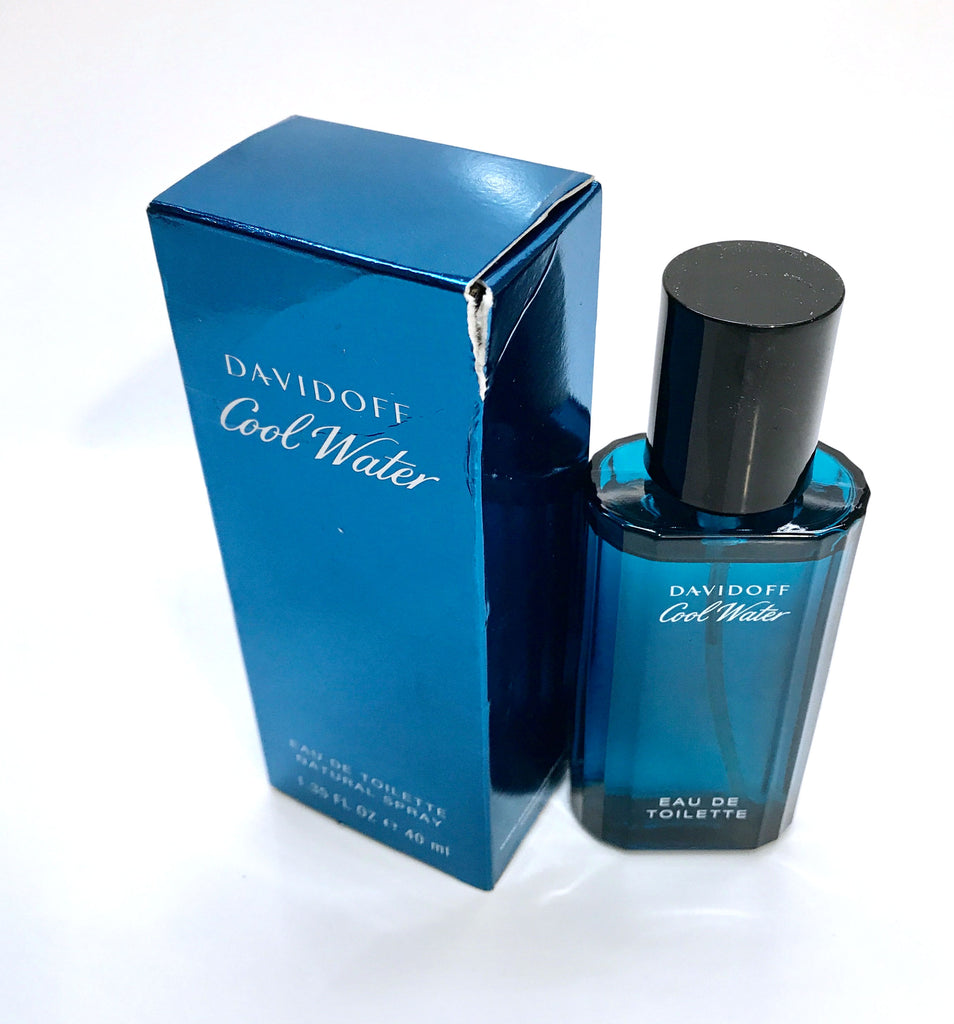Cool Water for Men by Davidoff Eau de Toilette Spray 1.35 oz - *Dented Box - Cosmic-Perfume