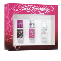 Ed Hardy for Women Deluxe Collection EDP Mini Spray 0.25 oz 3 pc Set
