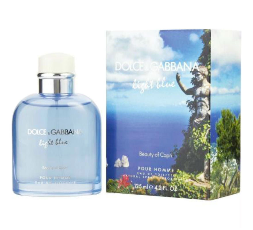 Light Blue Beauty of Capri Men Dolce & Gabbana EDT Spray 4.2 oz - Cosmic-Perfume