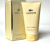Lacoste Pour Femme for Women Body Cream 5.0 oz / 150 ml *Open Box