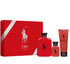 POLO RED for Men by Ralph Lauren EDT 4.2 oz - 3 pc Gift Set