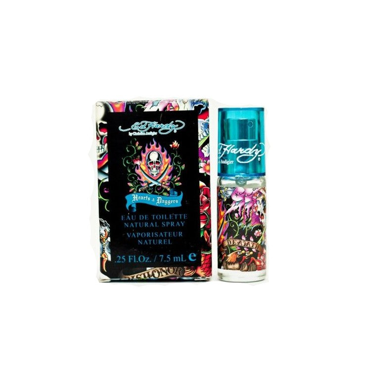 Hearts & Daggers for Men by Ed Hardy EDT Travel Spray 0.25 oz
