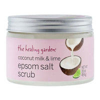 The Healing Garden Coconut Milk & Lime Epsom Salt Scrub 16.0 oz - Cosmic-Perfume