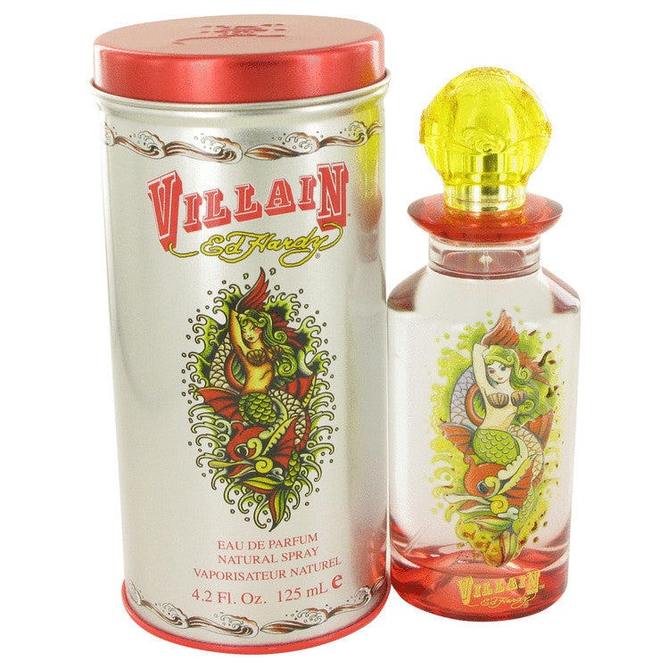 Ed Hardy Villain Eau de Parfum Spray for Women 2024 4.2 Ounce