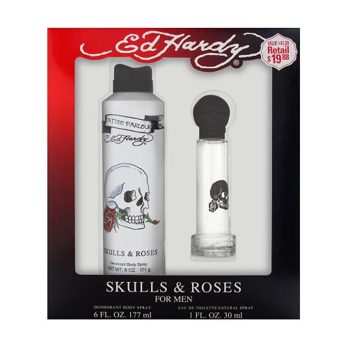 Skulls & Roses for Men by Ed Hardy 2 pcs Gift Set
