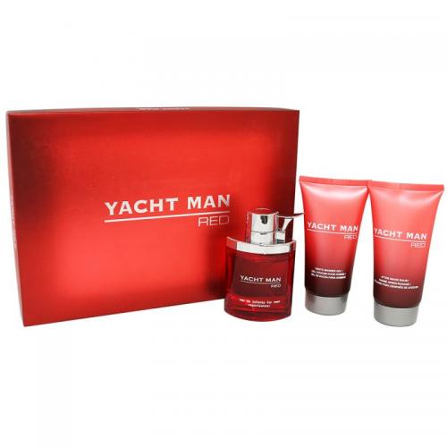 Yacht Man Red for Men 3 pc Fragrance Set