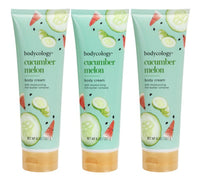 Cucumber Melon for Women by Bodycology Moisturizing Body Cream 8.0 oz (Pack of 3)