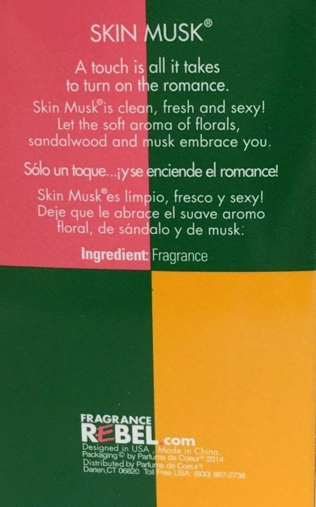 SKIN MUSK for Women by Parfums de Coeur Perfume Oil 0.5 oz