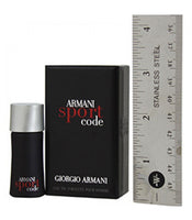 Armani Code Sport for Men by Giorgio Armani EDT Miniature Splash 0.14 oz (New in Box) - Cosmic-Perfume