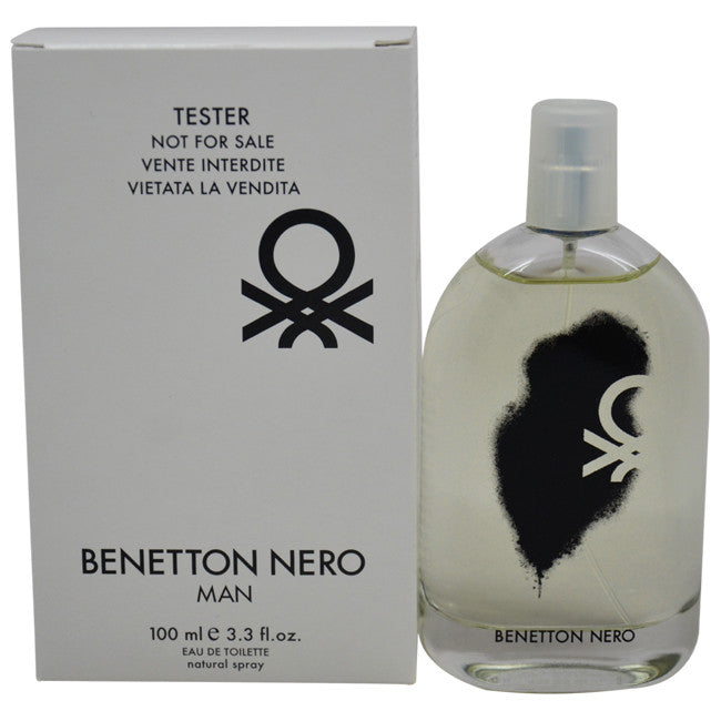 Benetton Nero Man for Men by Benetton EDT Spray 3.3 oz  (Tester) - Cosmic-Perfume