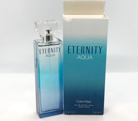 Eternity Aqua for Women by Calvin Klein Eau de Parfum Spray  3.4 oz *Open  Box
