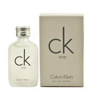 cK One Unisex by Calvin Klein Eau de Toilette Miniature Splash 0.50 oz