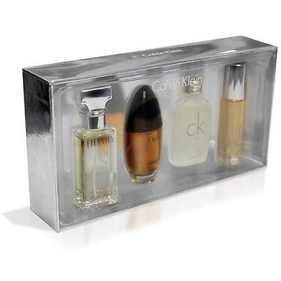 Calvin Klein for Women 4 pc Variety Collection Travel Spray 0.5 oz Gift Set - Cosmic-Perfume