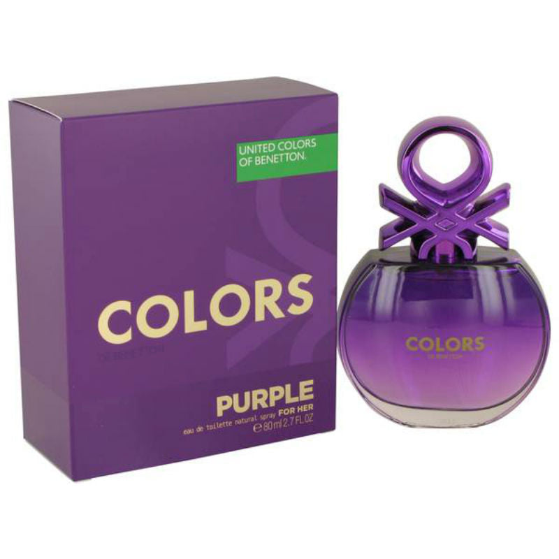 Colors Purple for Women by Benetton EDT Spray 2.7 oz