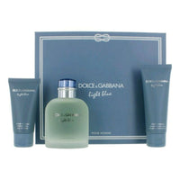 Light Blue Men by Dolce & Gabbana EDT Spray 4.2 oz + Balm + Gel Set