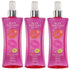 Pink Vanilla Kiss Women by Body Fantasies Fragrance Body Spray 8 oz (Pack of 3)