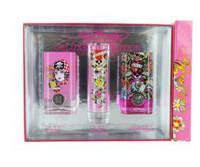 Ed Hardy Perfume Variety for Women by Christian Audigier EDP 1.0 Spray - 3 pc Gift Set - Cosmic-Perfume