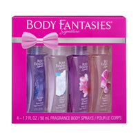 Body Fantasies Signature for Women Assorted Body Spray 1.7 oz x 4 pcs Set