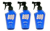 BOD Man Really Ripped Abs for Men Fragrance Body Spray 8.0 oz (Pack of 3)