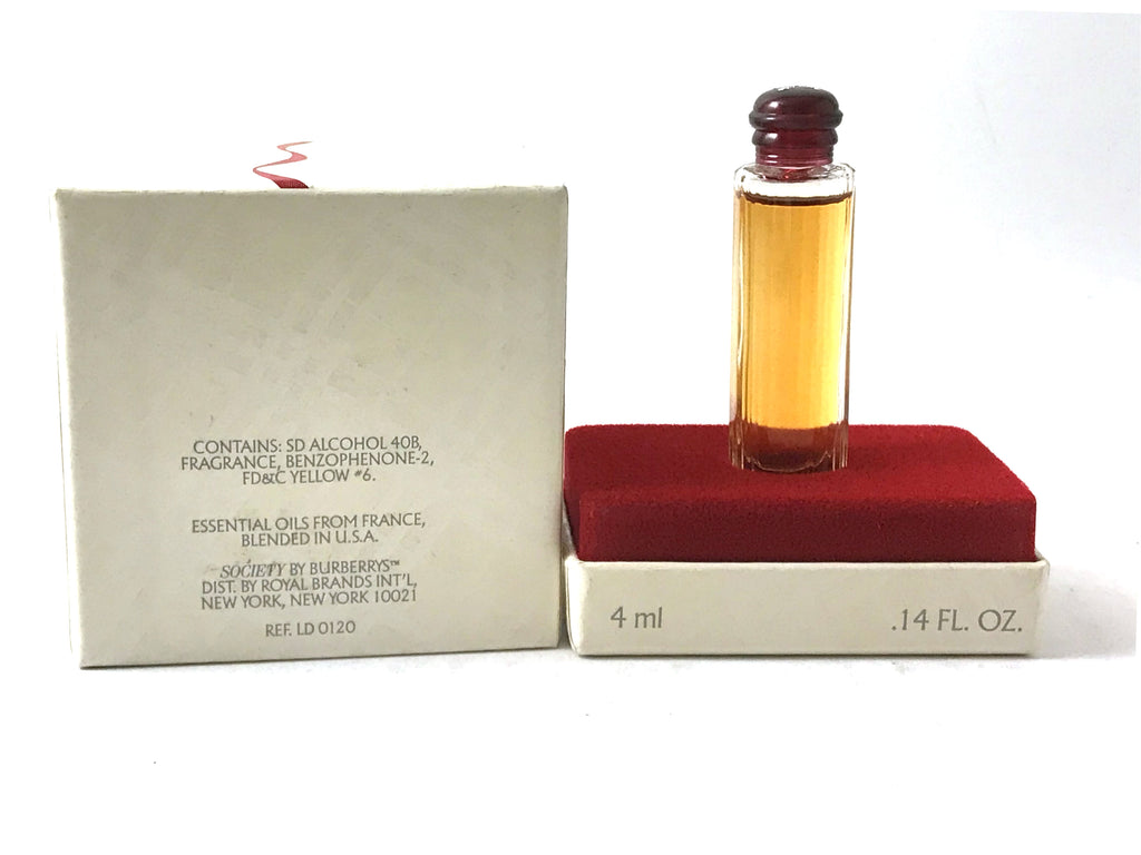 Burberry Society (Vintage) for Women Pure Parfum Splash 0.14 oz *Open Box