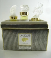 Lalique for Men LES MASCOTTES Fragrance Miniature Collection EDP Splash 0.17 oz - 3 Pc Gift Set - Cosmic-Perfume